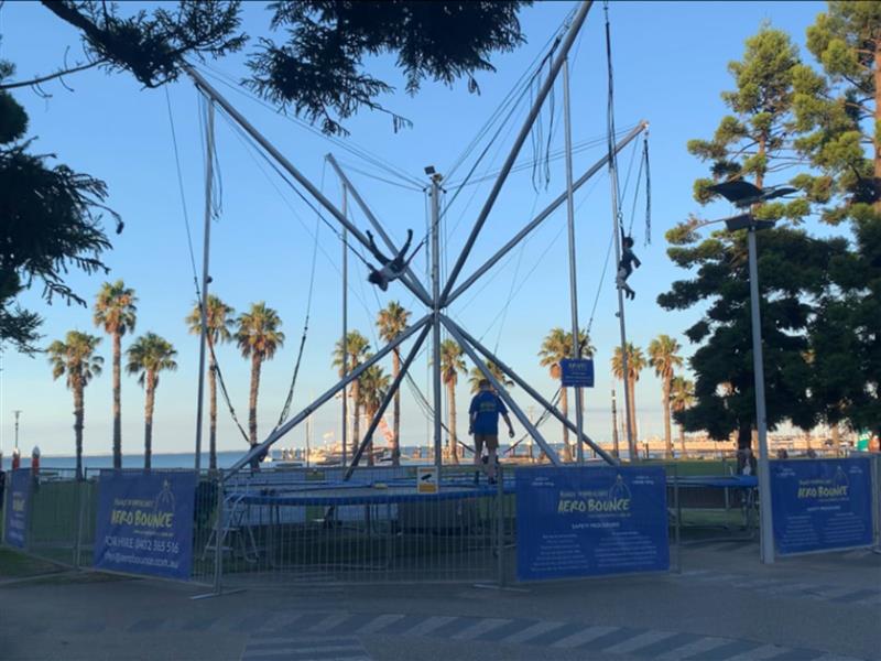 Aero Bounce Bungy Trampolines at Geelong Waterfront