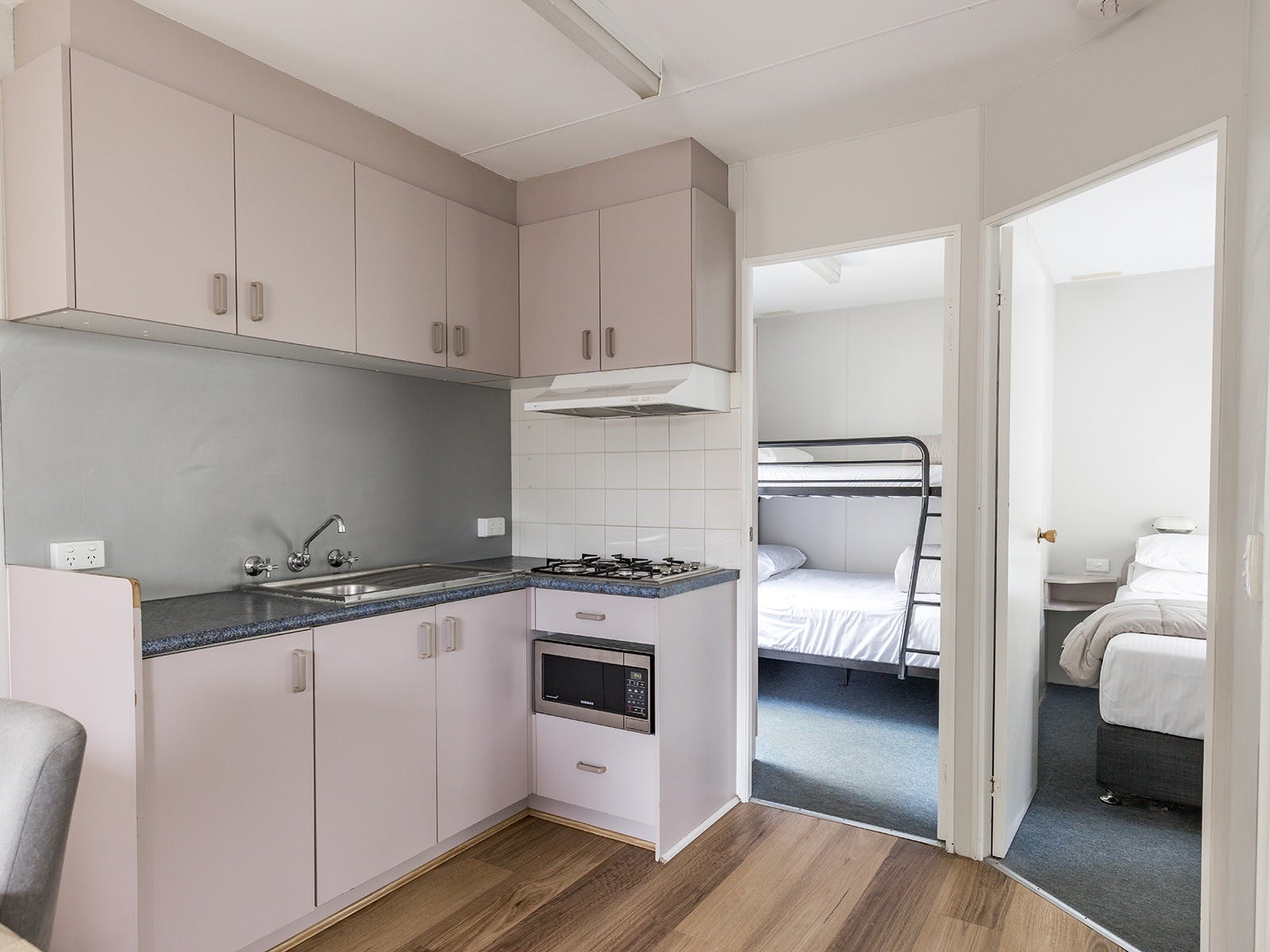 Sheerwater Cabin  Kitchen