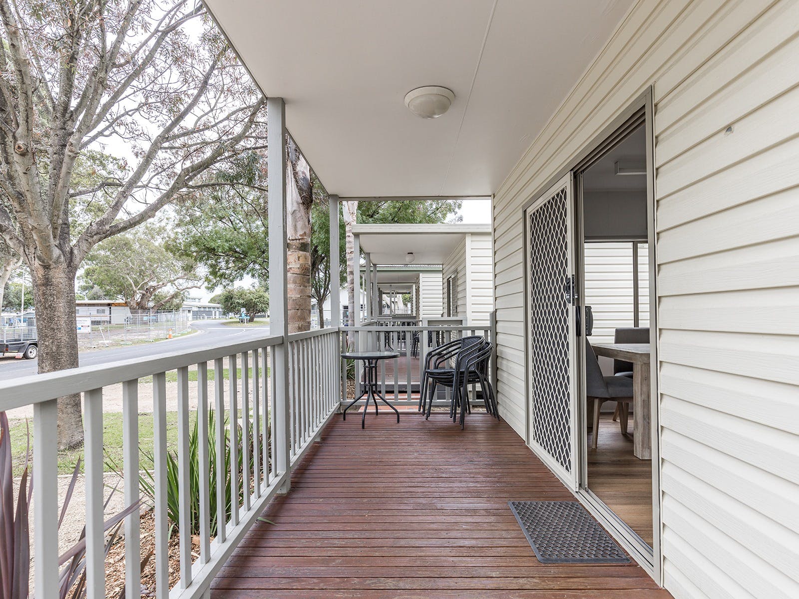 Sheerwater Cabin Balcony