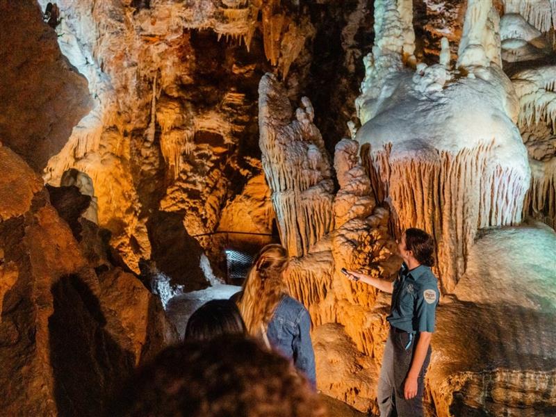 A guided tour is the only way to see this remarkable cave system