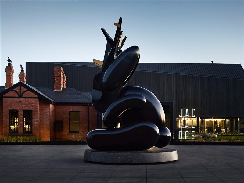 Jackalope Hotel Emily Floyd sculpture