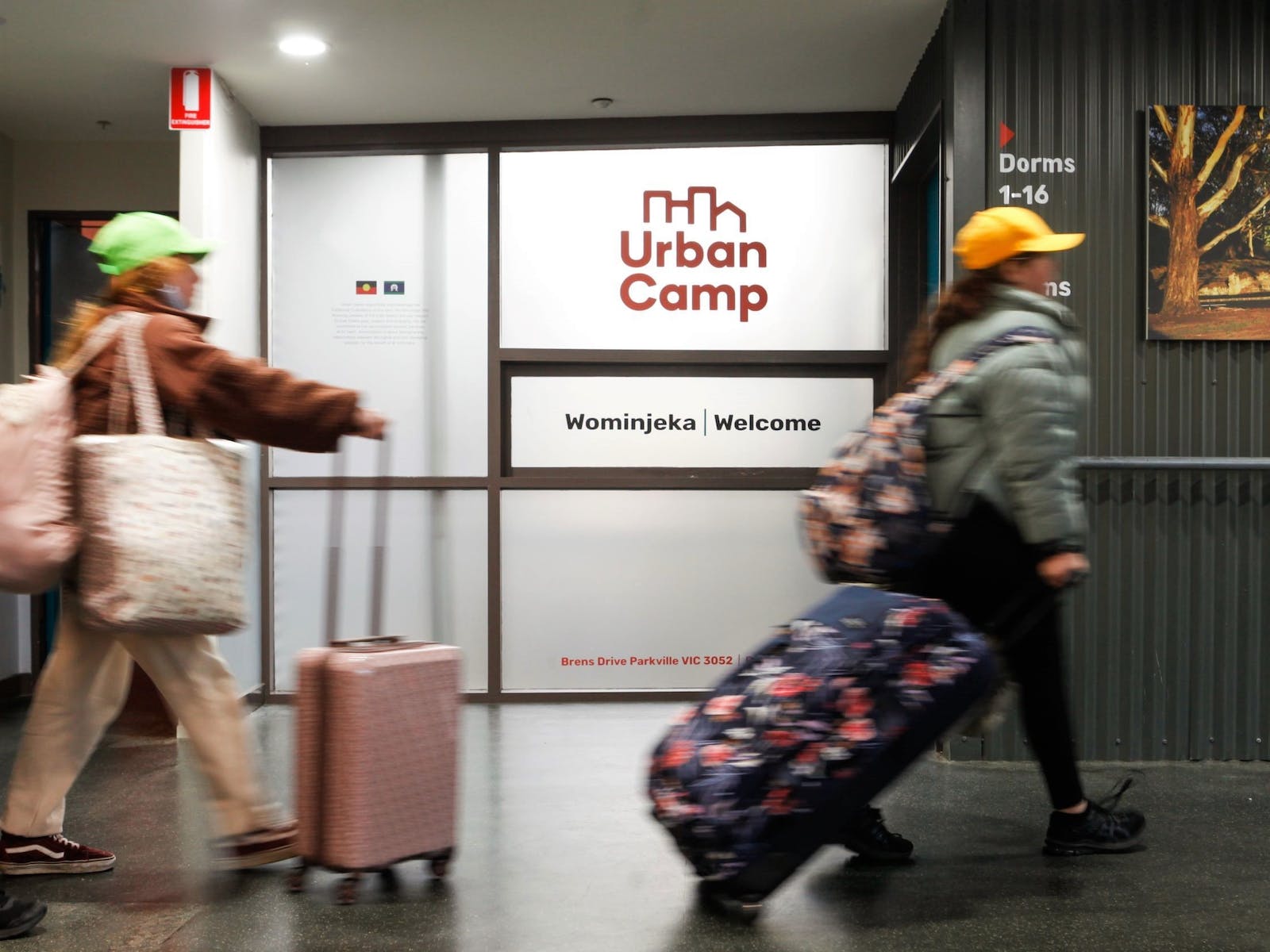 Students arriving at Urban Camp.