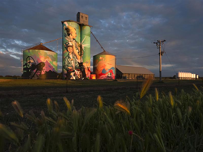 Albucutya silo, by Kitt Bennett