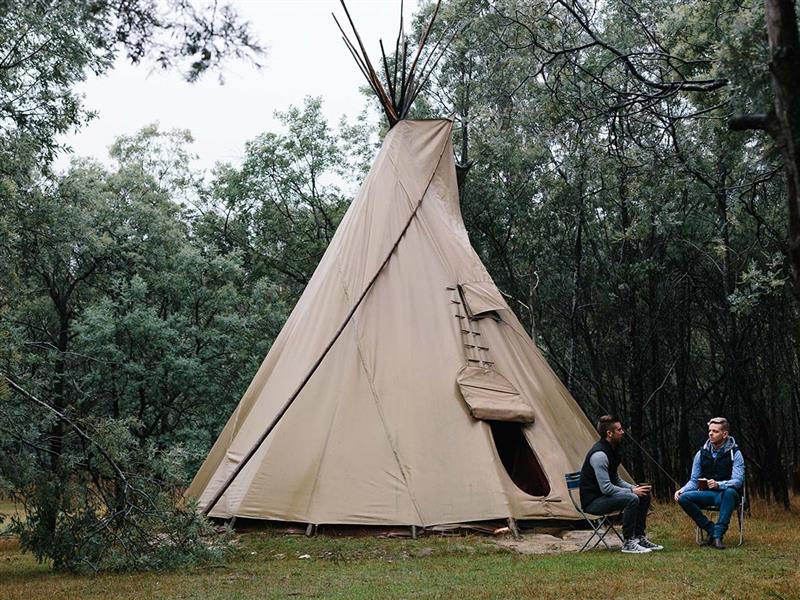 Camping, Daylesford and the Macedon Ranges, Victoria, Australia