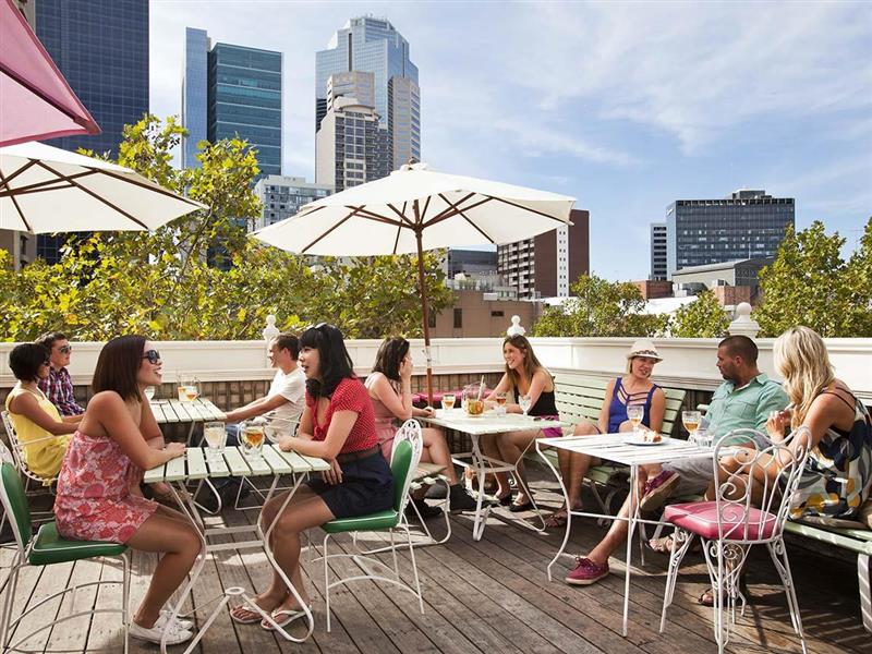 Rooftop at Madame Brussels, Melbourne, Victoria, Australia