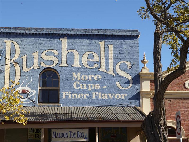 Maldon streetscape, Goldfields, Victoria, Australia