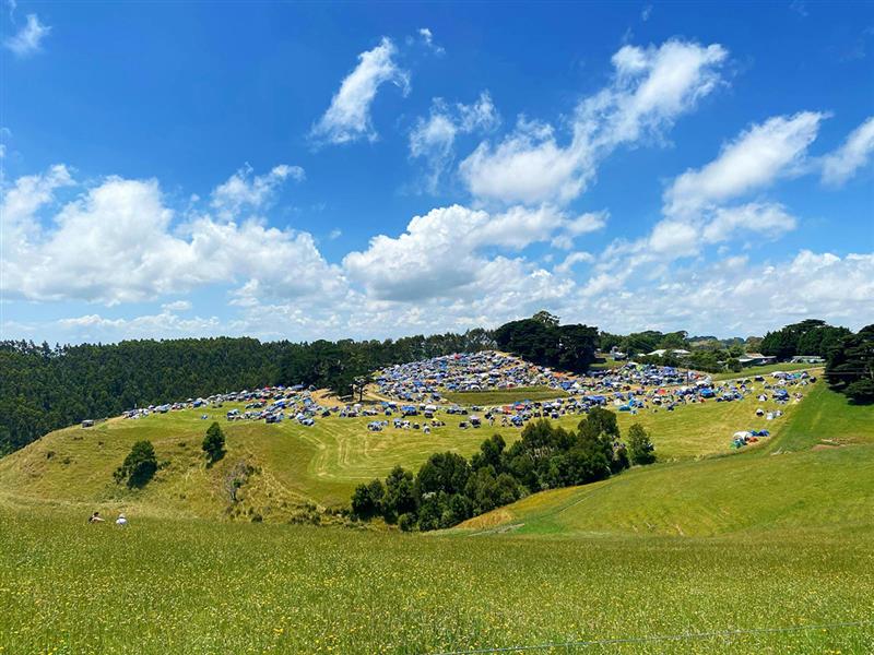 NYE on the Hill music festival, Gippsland, Victoria, Australia