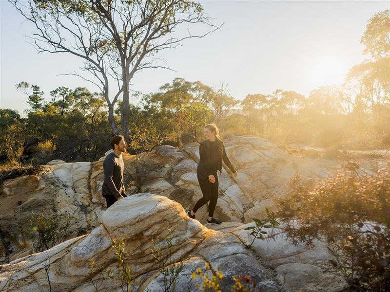 Pink Cliffs Geological Reserve, Goldfields, Victoria, Australia