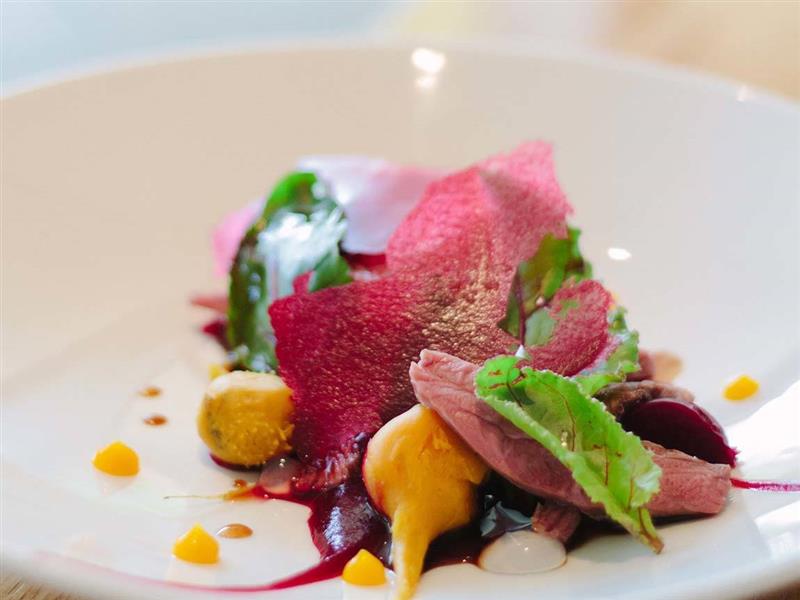 Food at the Royal Mail Hotel, Dunkeld, Grampians, Victoria, Australia