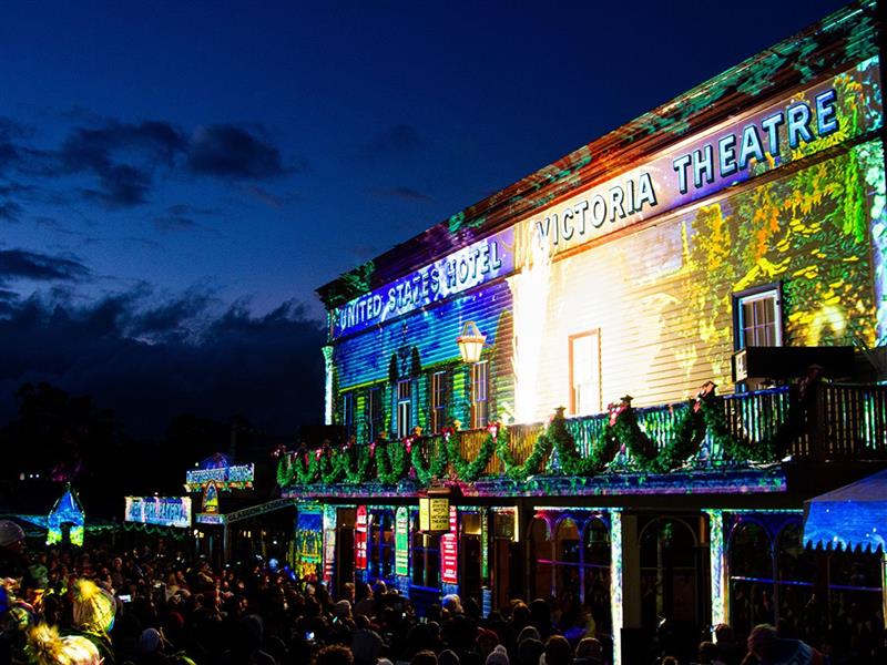 Winter Wonderlights, Sovereign Hill, Goldfields, Victoria, Australia. Photo: Anthony Evans