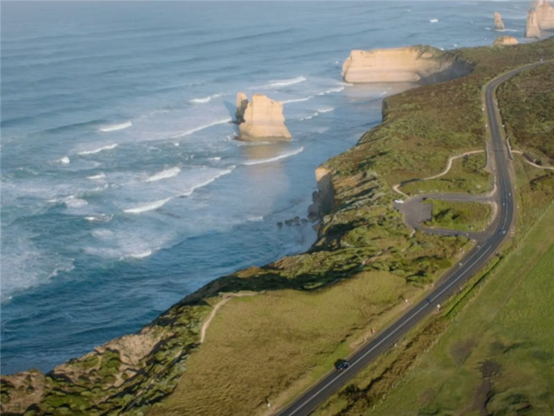 Driving the Great Ocean Road, Victoria, Auatralia
